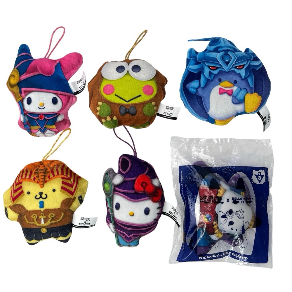 McDonalds Happy Meal Yu-Gi-Oh x Hello Kitty  & Friends Lot of 6 Collectible Toys